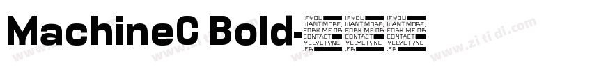 MachineC Bold字体转换